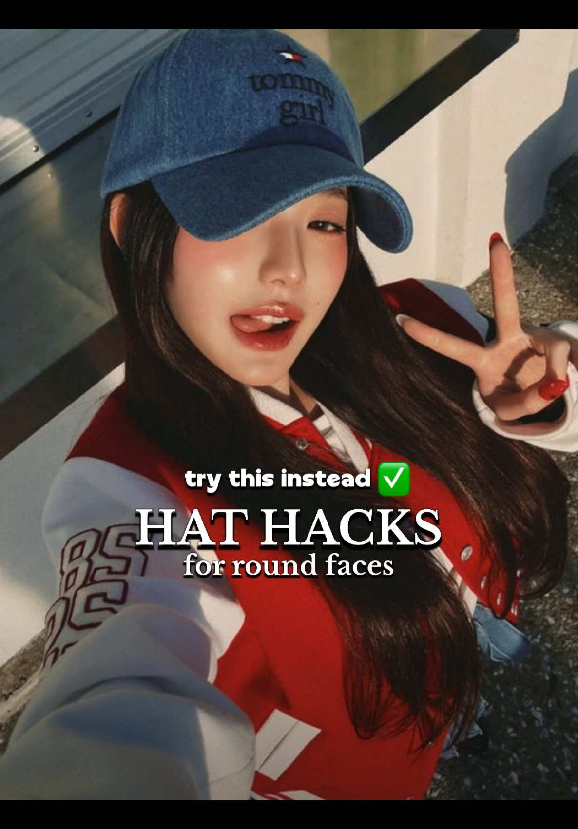Hat hacks you should tryy 🙌🏻 #roundfacegirl #hathack #hairhack #hairtutorial #fyp #foryourpage 