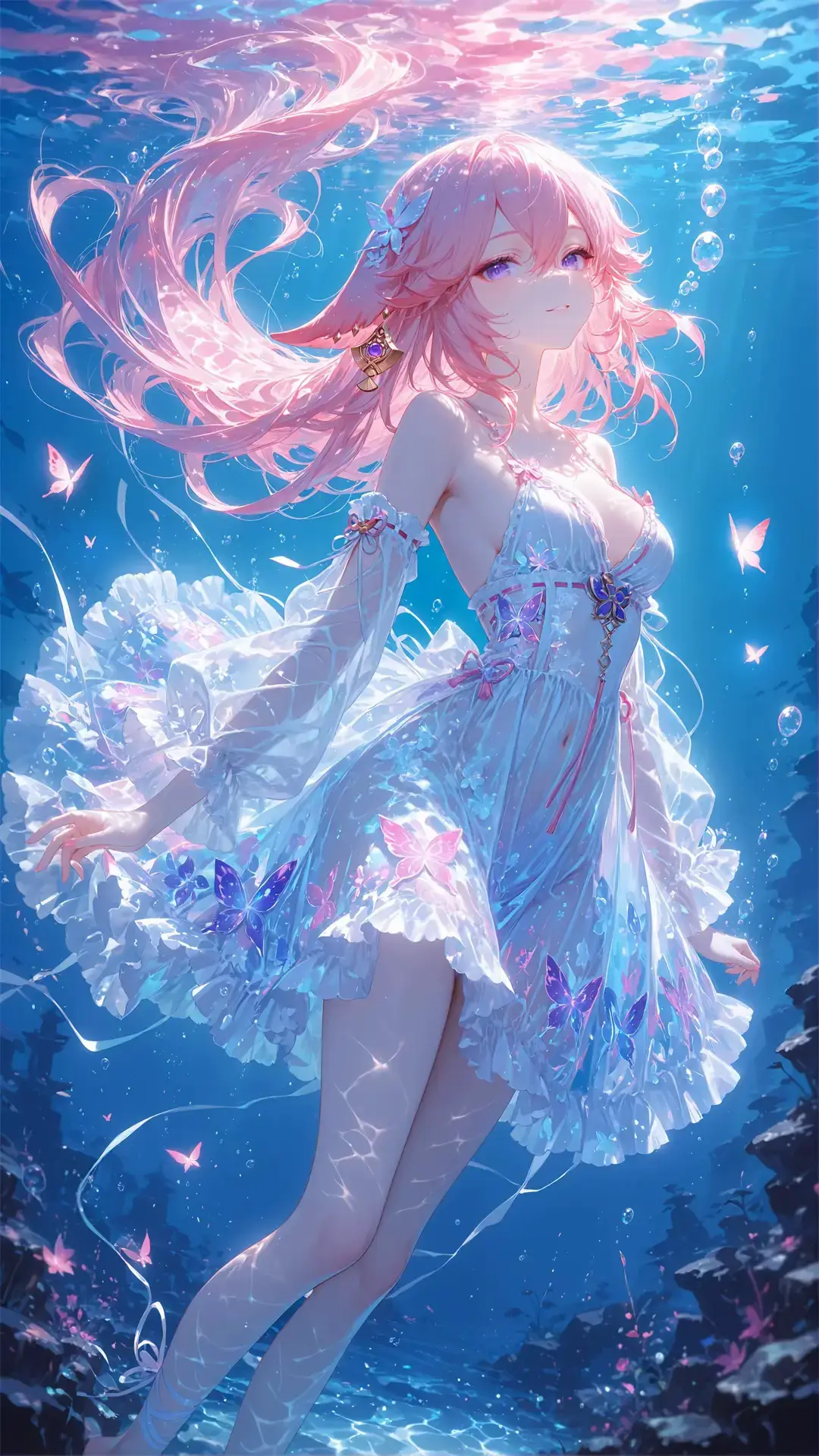 #xuhuong #xuhuongtiktok #wallpaper #wallpaperengine #anime #8k #game #GenshinImpact #yaemiko #ayaka #raiden #raidenshogun #mizuki #mavuika #beauty #ai #fyp #douyin #sea #swimming 