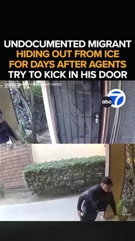 An undocumented migrant being chased by ICE agents fled into his Fontana home before agents tried to kick down his door. That's where he remains holed up for days in fear of deportation. DHS calls him a 
