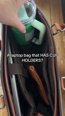 A laptop bag that has built-in cupholders, say no more. I love this thing! #firstdayofschool #laptopbag #ttshopthunderbolt #CreatorIcons #BackToSchool #tiktokshopbacktoschool #workbag 