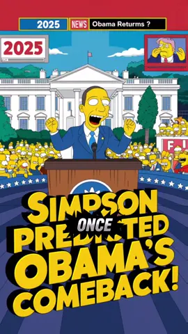 Simpsons Already Predicted Barack Obama Is the Next U.S President in 2025 watch and share with others. #obama #barackobama #usa #trump #president #simpsonsprediction  #unitedstate 