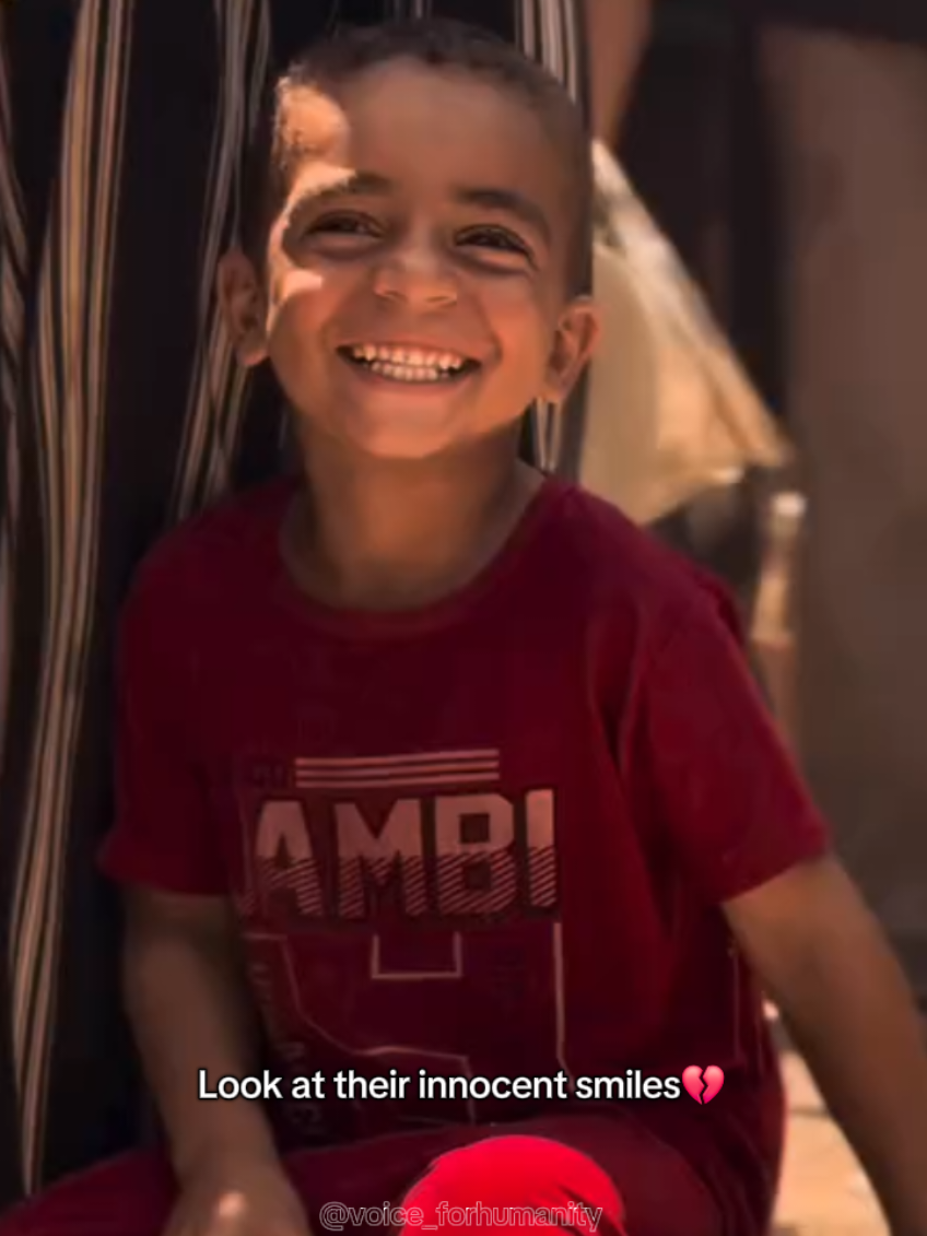 Look at their innocent eyes 💔they are just children.. #humanity #children #gaza #fyp #world 