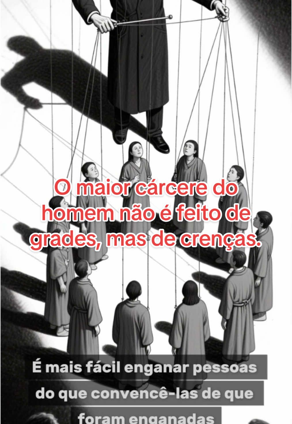 O maior cárcere do homem não é feito de grades, mas de crenças. #filosofia #reflexao #crencas #prisao #liberdade