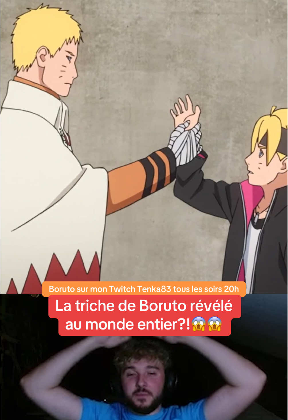 Rejoins moi sur Twitch tous les soirs 20h lien en bio #boruto #anime #react #reactanime #twitch 