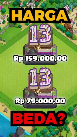 Layarnya Sama HARGANYA BEDA #clashofclans
