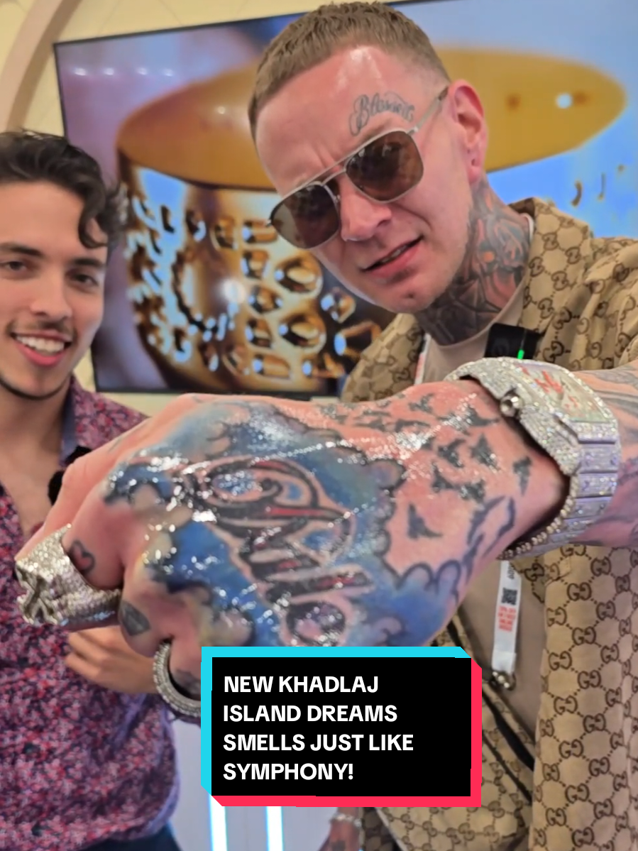 Blind testing @OverSpray JAY with the NEW Khadlaj Island Dreams 😏 #scentfromevan #fragrancetiktok #perfumetok #symphony #cologne #fragrance #perfume 