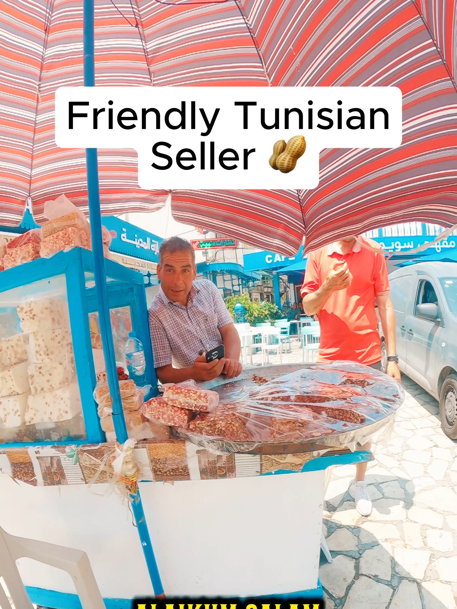$3.41 nougat in Tunisia 🇹🇳 #streetfood #tunisianfood #tunisia#tunis