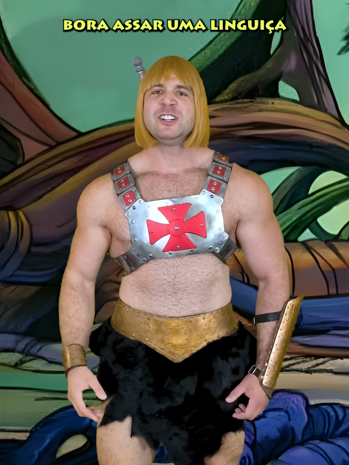 Quem gosta de churrasco aí? #heman #humor #churrasco #linguiça #folga 