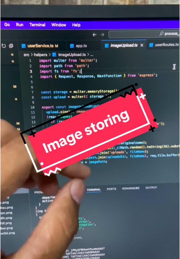 This is how we store images locally in server #programming #development #fyp 