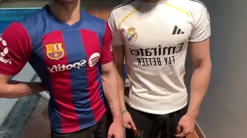 ريال مدريد او برشلونه ؟                               #معضل #جيم #gym 