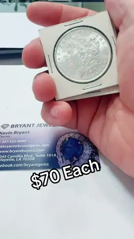 1885 Brilliant uncirculated Morgan silver dollars #silverdollars #uncirculatedcoins #silverstacking #morgansilverdollar #fyp #bryantgems 