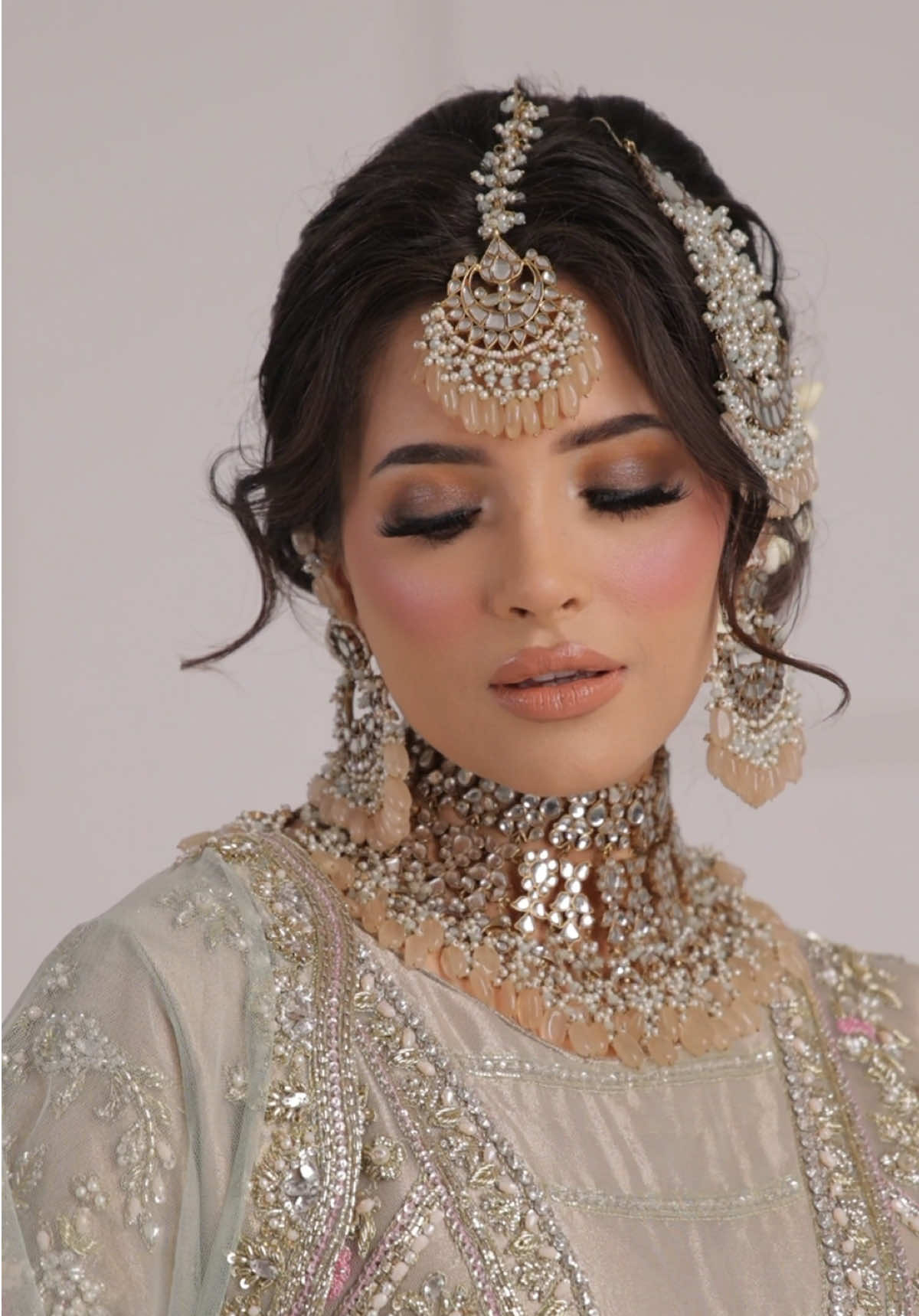 SHEHZEEN SRB1106  Elevate your wardrobe with  - Sehrish.B Designer. Featuring a stunning organza kameez with delicate silver hand work, paired with elegant crush bottoms and an embroidered scarf. Get ready to turn heads and make a statement with this luxurious ensemble. #pakistani #mint #dress #slit #skirt #gold #wedding #jewellry #barat  @Jewels By Nazish @Hinasarf @soniazarinemakeupartist @Omer Janjua @01shazia @Memsaab 