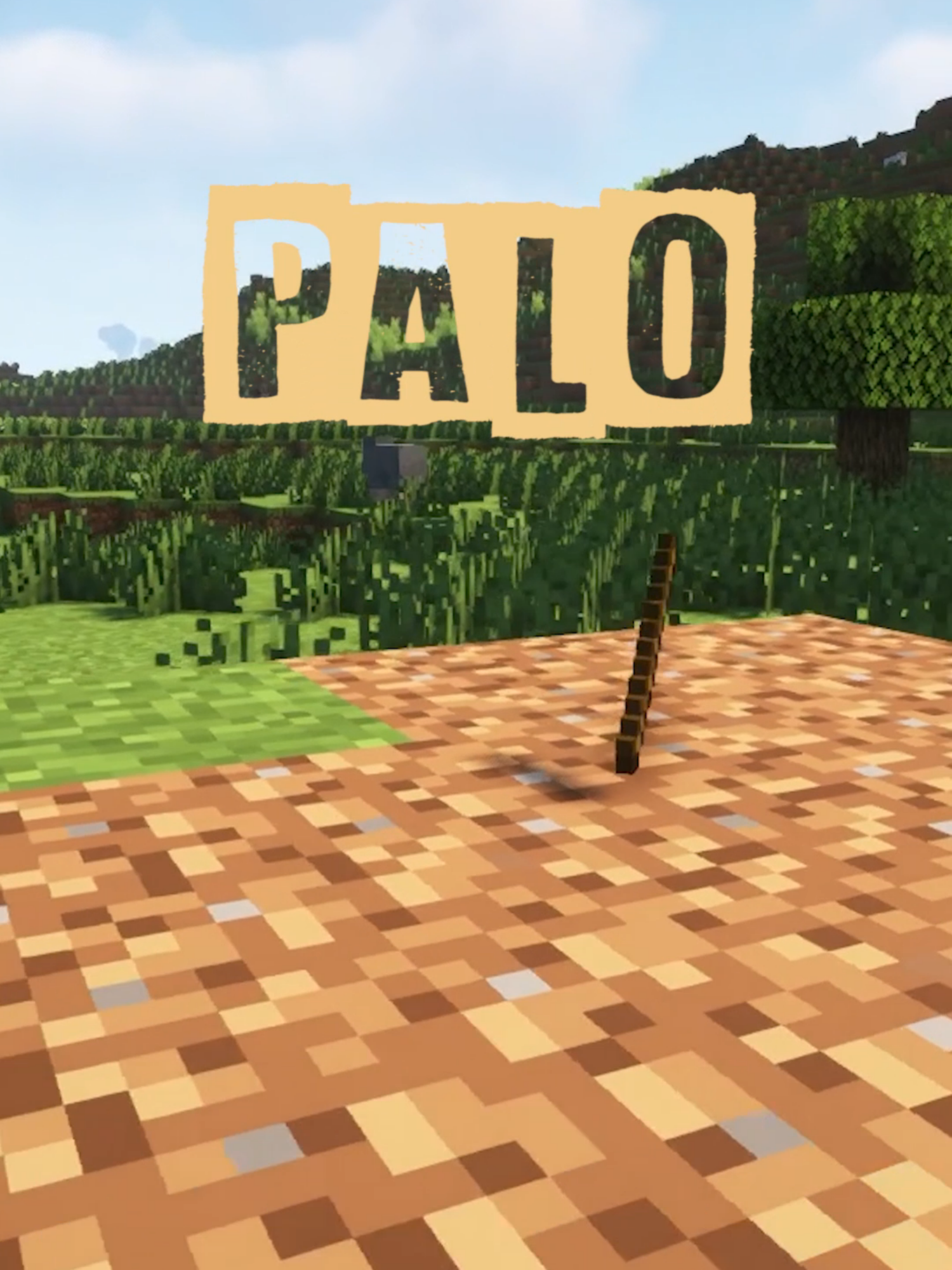 el palo de minecraft 🗿🗿 #Minecraftcraft #minecraftbuildingng #survival