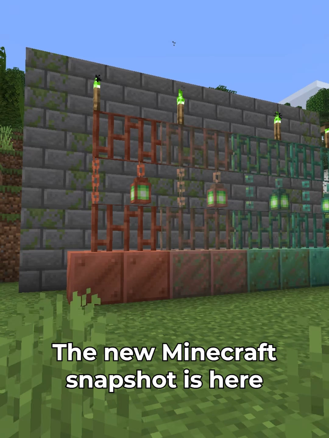 GREEN TORCHES? #Minecraft #VikingPilot #MinecraftUpdate