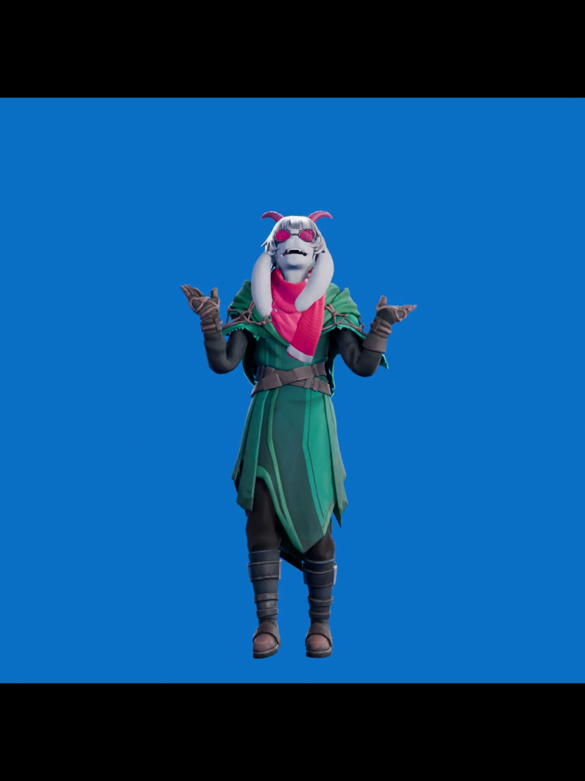 Ralsei in Fortnite Concept (Made in Blender EEVEE 4.5) #fortnite #deltarune