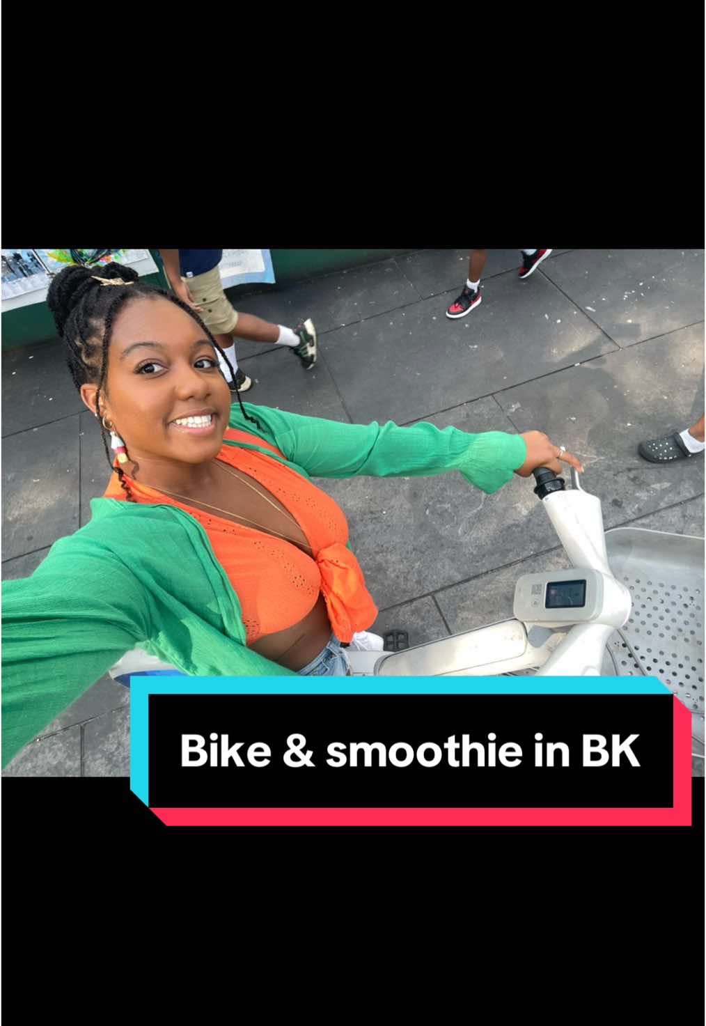 Crossed off biking on across the BK bridge on my bucket list. I really do enjoy biking and should do it more #fyp #foryoupage #brooklyn #biketok 