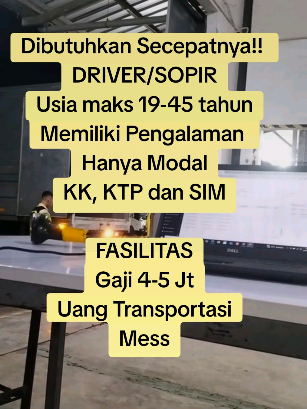 Lowongan Driver/Sopir #lokerterbaru  #loker2025  #drivermuda  #driver  #sopir  #fyp 