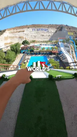 Would you go down this waterslide?!! #fyp #waterslide #waterpark #fun #viral #scary #mexico @Parkerseidel 