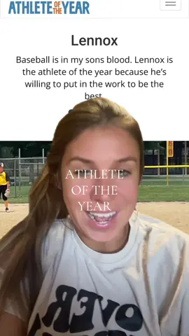 So thankful for you guys voting for my big dude! I would love to put that money away for him to have a good savings start! He’s obsessed w all things sports 🫶🏼 #footballmom #baseballmom #baseballmomlife #athleteoftheyear #votingday 