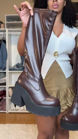 Stepping into the season with these platform boots sleek, stylish, and made to stand out. #PlatformBoots #StatementShoes #FallStyle #BootSeason #OOTDinspo #ChicAndBold #StreetStyleVibes #TrendAlert #ShoeAddict #ClosetGoals #FallFashionTrends #ShoeInspo #EdgyStyle #StyleWithConfidence #WinterWardrobe