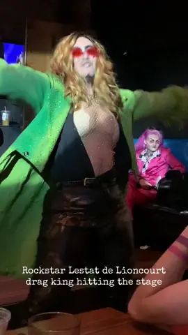 A clip from when I debuted this act a year ago with the Laszlo audio #iwtv #lestatdelioncourt #rockstarlestat #dragking #drag 