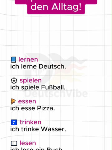 Top 25 Verben für den Alltag! ✨😉 #verben #deutschb1 #deutscha1 #deutschland #deutsch #lernen #wörter #sprachen #زبان_آلمانی #lernenmitspaß #bewerbung #goviral 