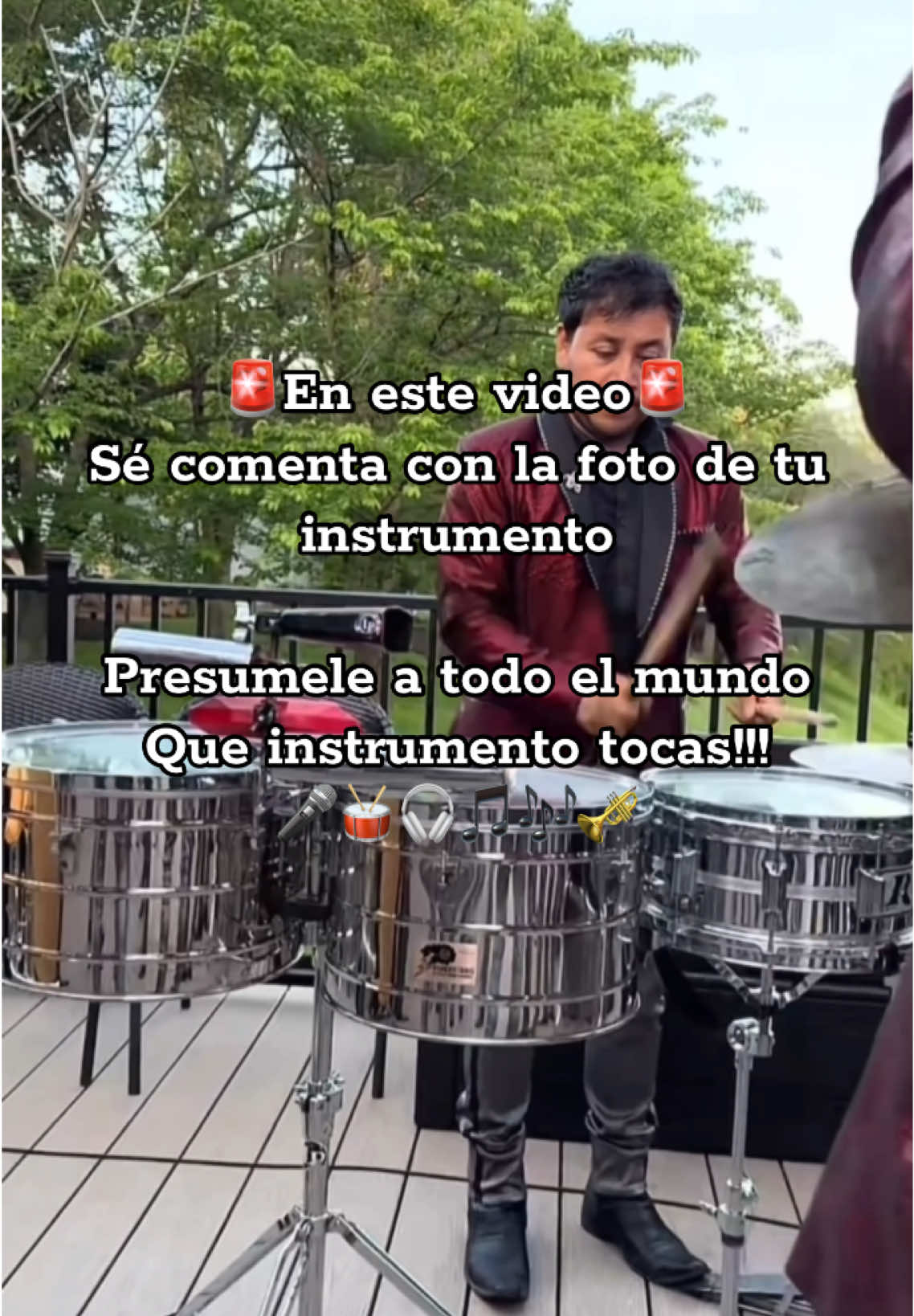 Musicos de todo el mundo, presuman su instrumento 🎺🎶🎵🥁 #musicos #playingdrums #musicosmexicanos #musicosdelmundo #musicosentiktok #musicosdebanda #musicostiktok 
