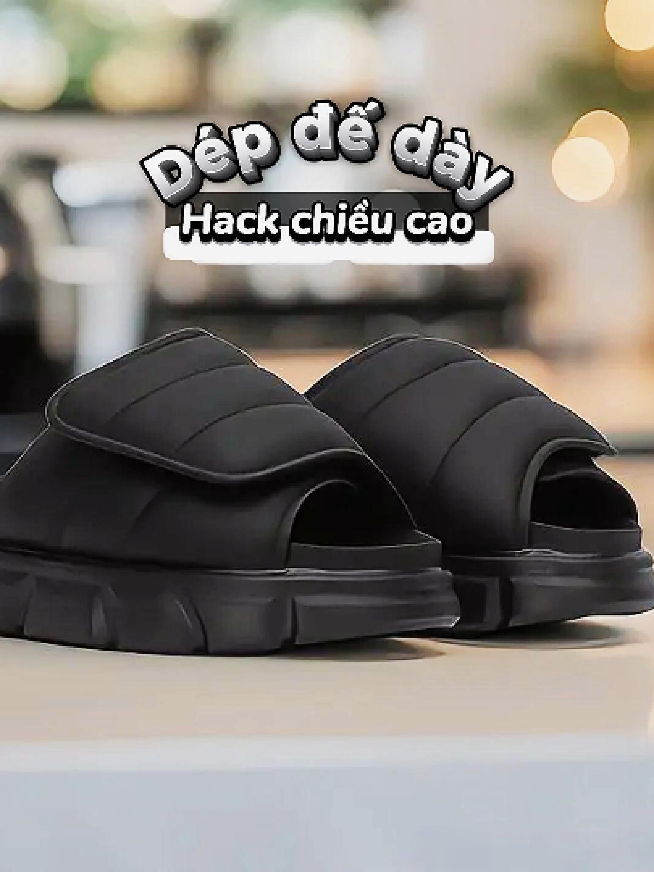 Phần 121 | Dép Nam Nữ Tăng Chiều Cao THE LARVA WOLF SLIDE SANDAL - FULL BLACK #wolf #dephackdang #depnamnu #depnam #deptangchieucao