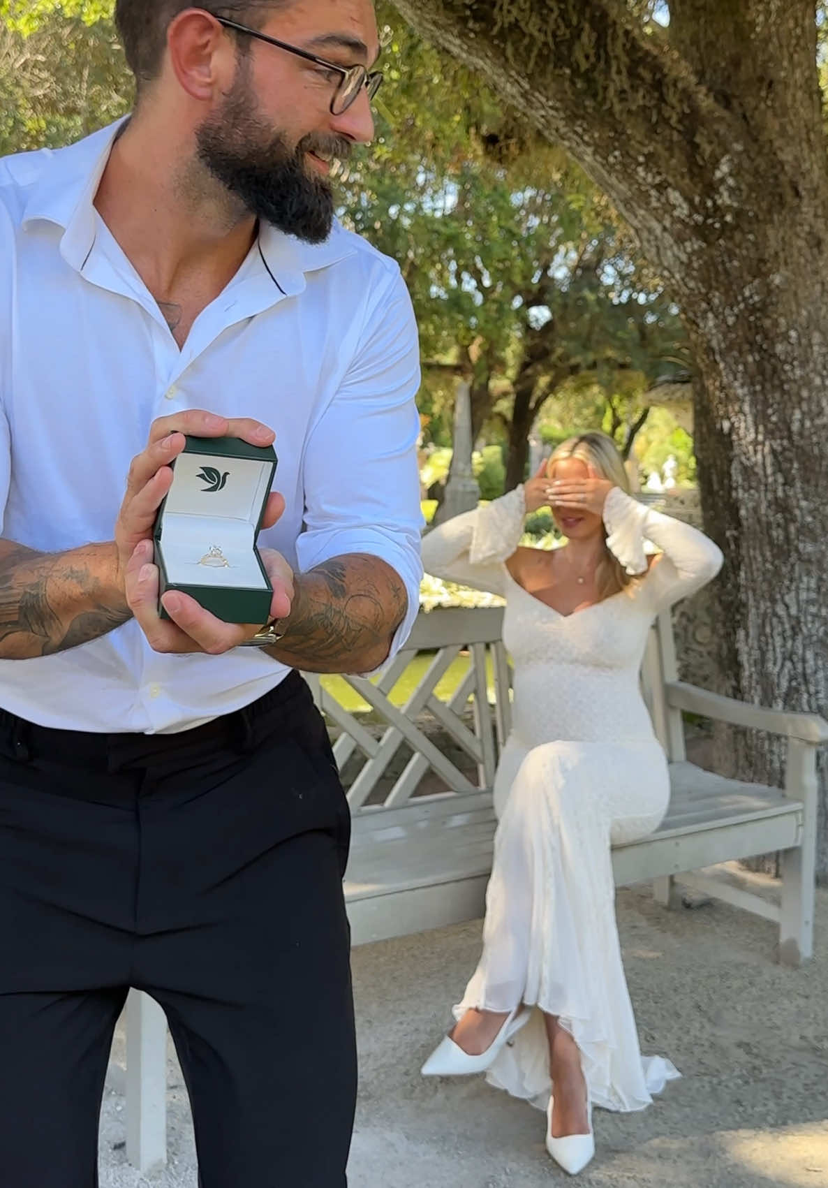 I guess waiting 9 years was well worth it cause what do you mean 9 rings ?! 🥹😅   #marriedlife #proposal 