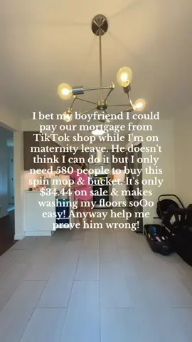 Anyone else rage clean before people come over??? Lmao anyway I def think I can earn enough to pay my mortgage hehe help me prove him wrong 🤗#danimignone #CleanTok #cleaningtiktok #cleaninghacks #spinmop #cleanwithme #cleaningmotivation #CapCut 