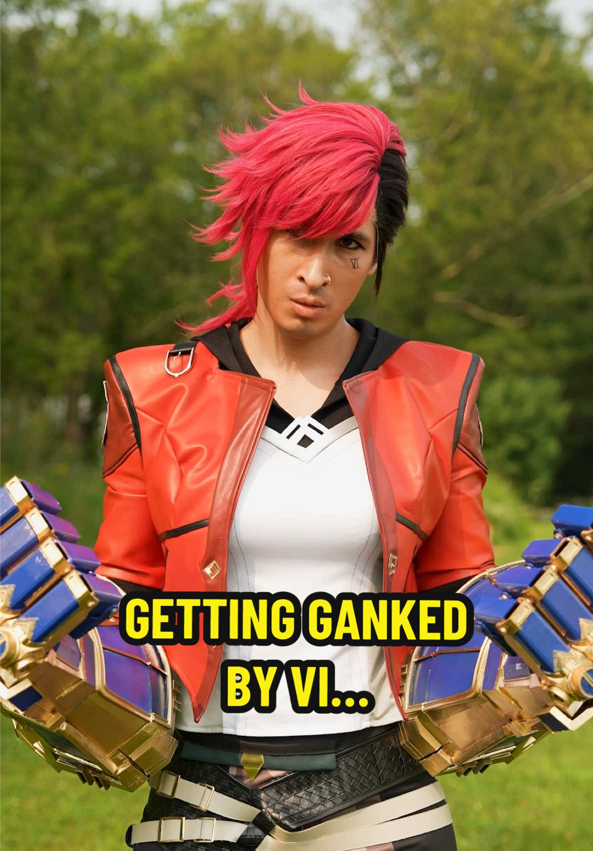 Getting ganked by Vi #leagueoflegends #caitlyn #vi #teemo 
