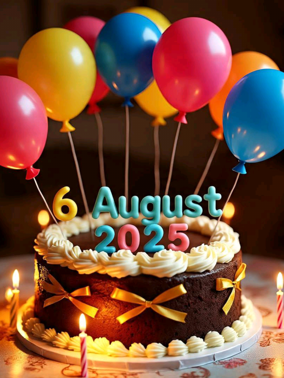 Birthday Template 6 August  2025 #birthday #happybirthday #happybirthdaytoyou #birthdaytemplate #happybirthdaywishes #happybirthdaysong #special #ulangtahun #milad #hbd #fyp #viral #trend 