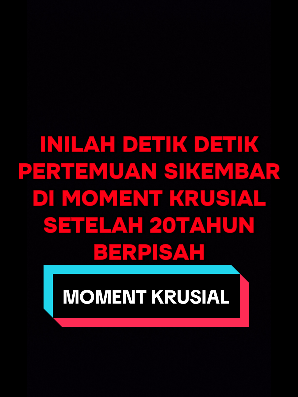 Detik detik pertemuan sikembar setelah 20tahun berpisah... #pangestutv #fyp #pertemuan 