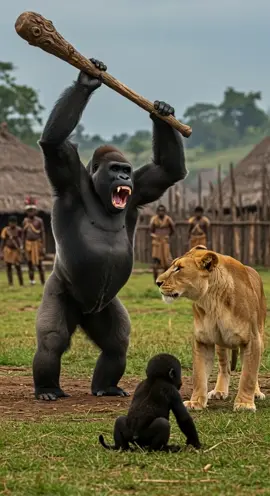 Don’t Ever Threaten a Gorilla’s Child #gorillavslion #mothergorilla #lionattackfail #gorillarevenge #wildlifejustice