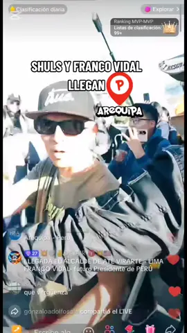 ¡llegan arequipa las dos potencias! #shuls #francotiktok #francovidalalcalde #dibujitos #arequipa #viral #clips #shulsclips 