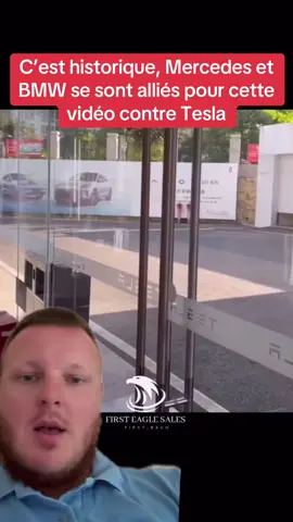 C’est historique, Mercedes et BMW se sont alliés pour cette vidéo contre Tesla. #voiture #automobile #mercedes #bmw #tesla #devinelapersonne 