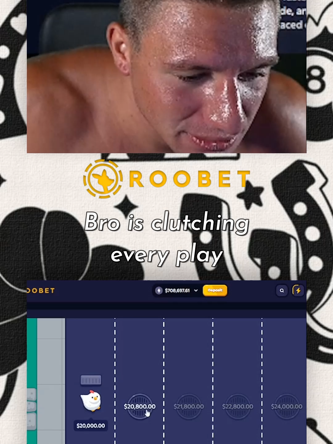 Bro is clutching every play