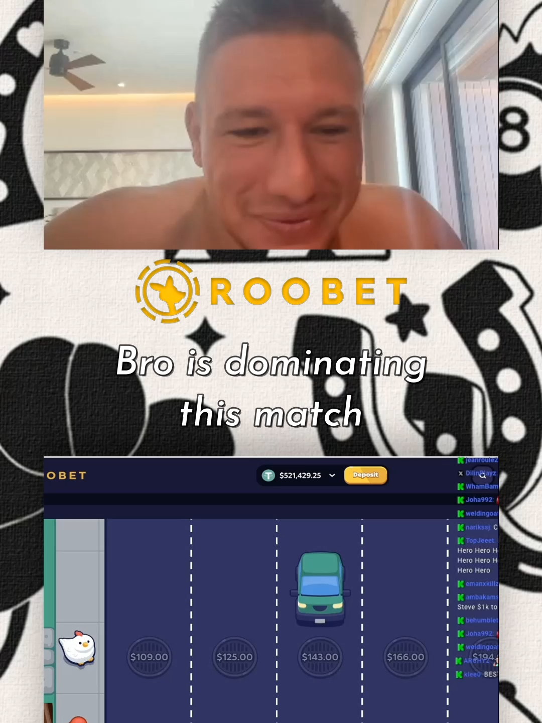 Bro is dominating this match