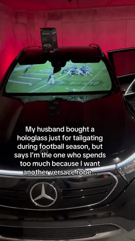 I don’t get him sometimes #football #footballseason #nfl #tailgating #marriage #hologlass 