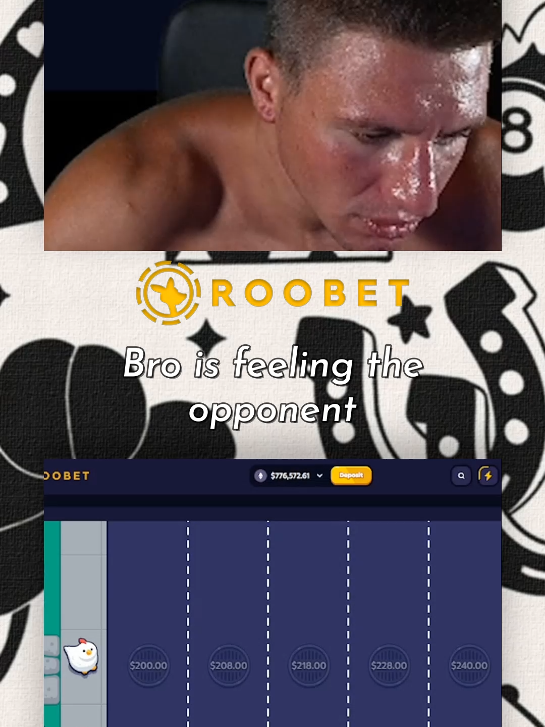 Bro is feeling the opponent