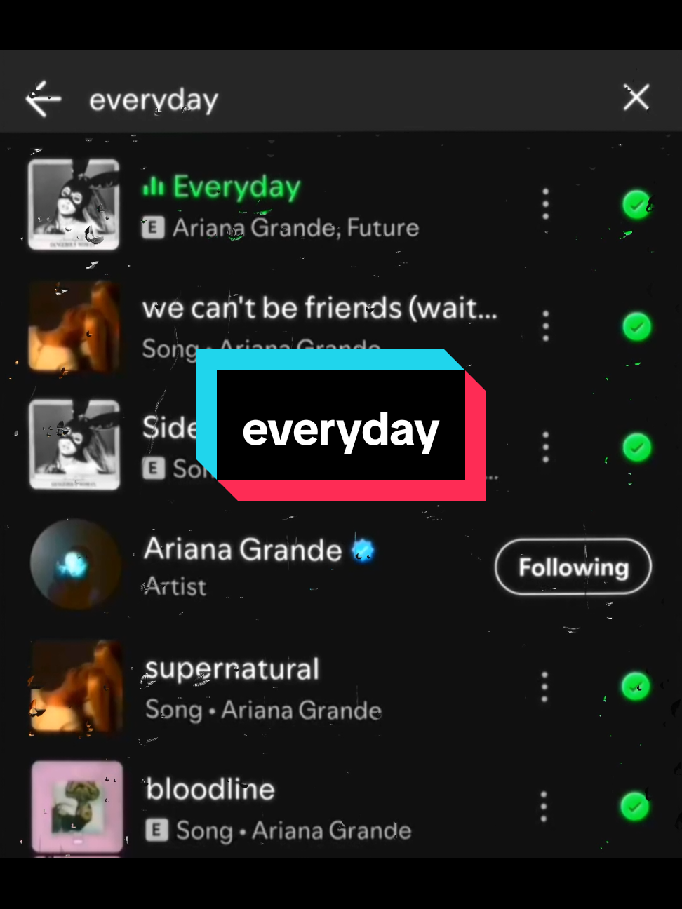everyday 😣 #arianagrande #everyday #lyrics_songs #spotify 