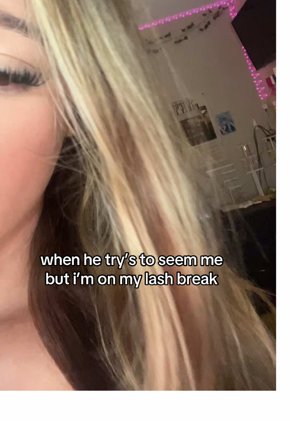 no one’s seeing me without lashes nmore #fyp #foryou #blowthisup #funny #lashbreak #lashes 