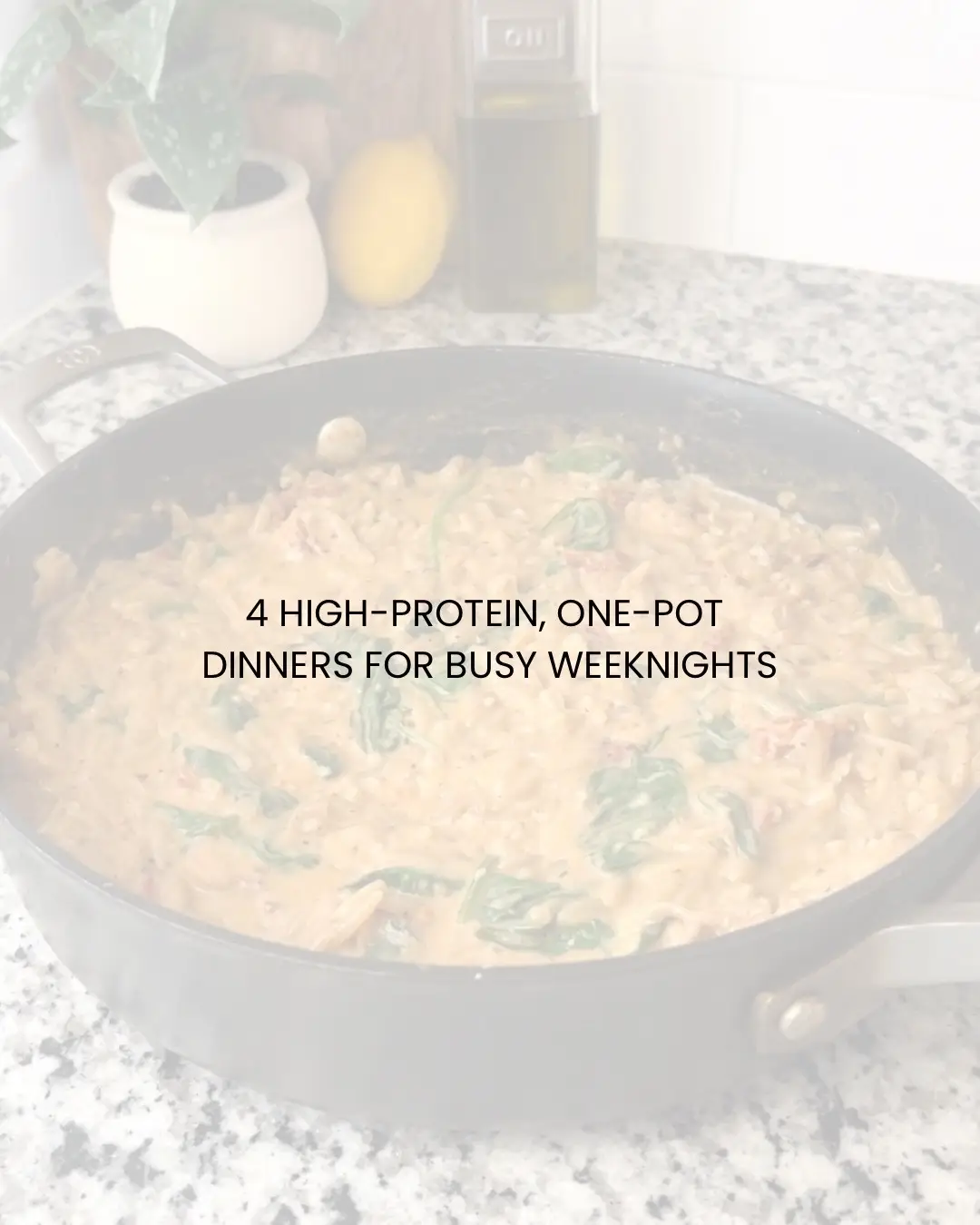 One pot dinners for the win 👏🏼  ** PS… lawry’s is a seasoned salt, just do a blend of salt, garlic & onion powders, and paprika if you don’t have it :)  #onepot #dinner #EasyRecipes #highprotein 