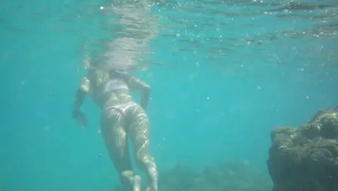 When the ADHD boyfriend tells you he’ll film you being a mermaid but he gets distracted by fish. He did his best 😂 #oahu #oahuhawaii #snorkeling #adventure #travel  #fyp #hanaumabay #fish #triggerfish 