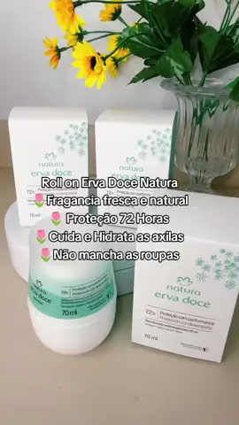 Pra mim o melhor Roll On da Natura é o Erva Doce, ele perfuma, protege e hidrata, é tudo de bom 😍 #natura #rollon 