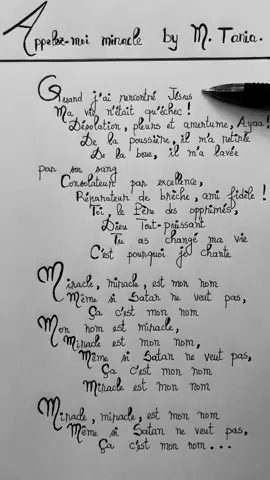 SI TU CROIS QU’UN MIRACLE VA SE PRODUIRE DANS TA VIE, TAPE AMEN en commentaires. DIEU DES #MIRACLES by SHEKINA. #Lyrics #foryoupage❤️❤️ #musica #tiktokviral #videoviral #tiktok #SEIGNEUR #louange #fanpage❤ #gospel #gospelmusic #gospelvideos #camerountiktok🇨🇲 #chansons #lyrics_songs 