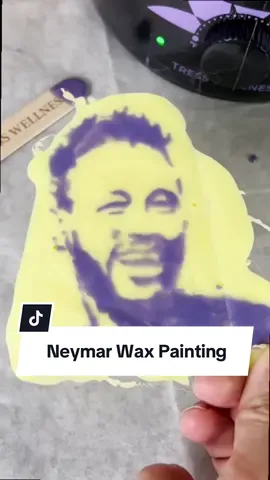 Does it look like him? 👀 #neymar #painting #art #waxing 