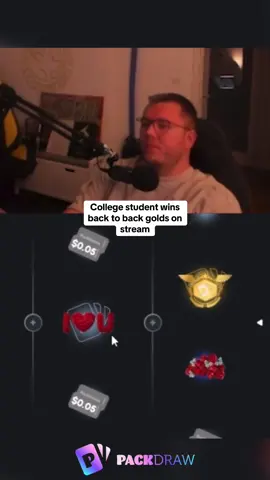 College student wins back to back golds on stream #kickstreaming 