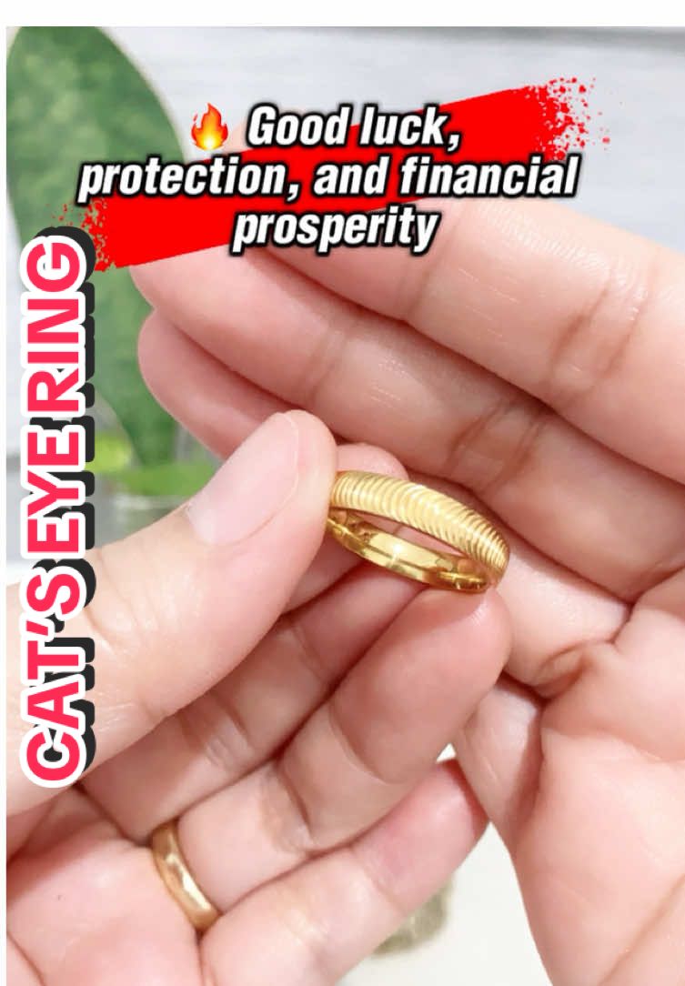 ✨ Brings good luck, protection, and financial prosperity. Cat’e eye ring. #moneymagnet #luckycharm #attraction #positivity #fengshui #fengshuitips #swerte #catseye #ring #fashion #solidgold 
