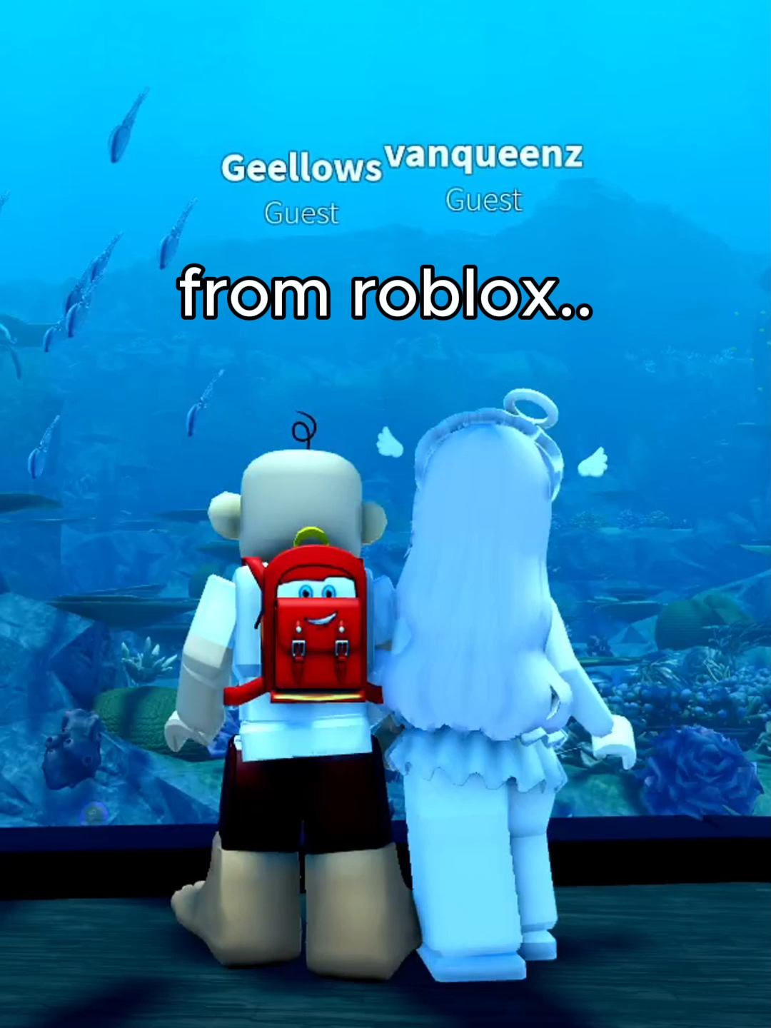 Aquarium date di roblox ✅ Aquarium date di real-life ✅ #roblox #robloxfyp #fyp #aquariumdate